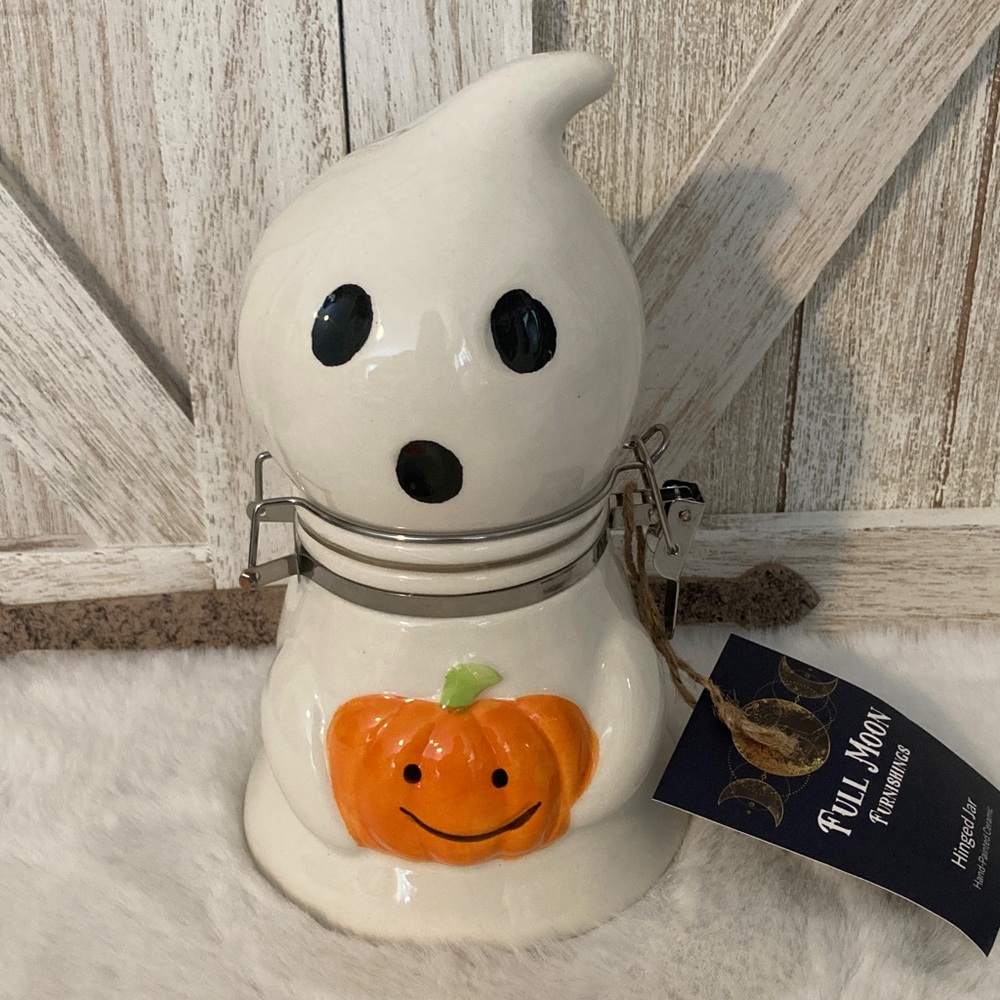 Halloween Ghost Hinged Jar
